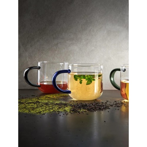 Puodelis ASA COPPA, juoda rankena, 400 ml