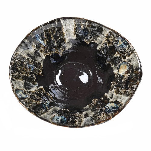 Dubuo BLACK FOSSIL DECO BOWL, juodos sp.