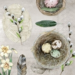 Servetėlės IHR EGGS AND FEATHERS, marga, 33 x 33 cm