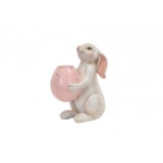 Žvakidė A Lot Bunny, rožinė sp., 14 cm