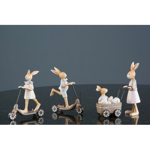 Dekoracija A Lot Rabbit kick bike, marga, mix, 12 cm