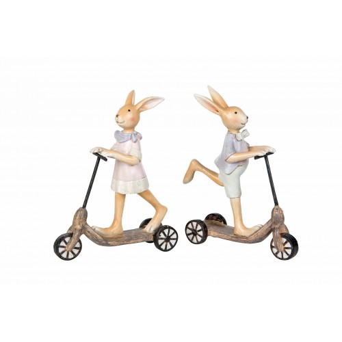 Dekoracija A Lot Rabbit kick bike, marga, mix, 12 cm