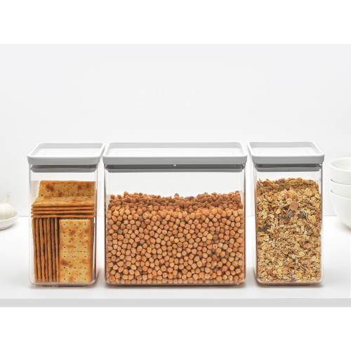 Indai biriems produktams Brabantia TASTY+, šviesiai pilkos sp., 3 vnt.