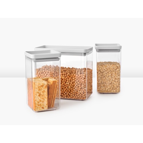 Indai biriems produktams Brabantia TASTY+, šviesiai pilkos sp., 3 vnt.