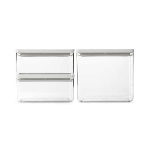 Indai biriems produktams Brabantia TASTY+, šviesiai pilkos sp., 3 vnt.