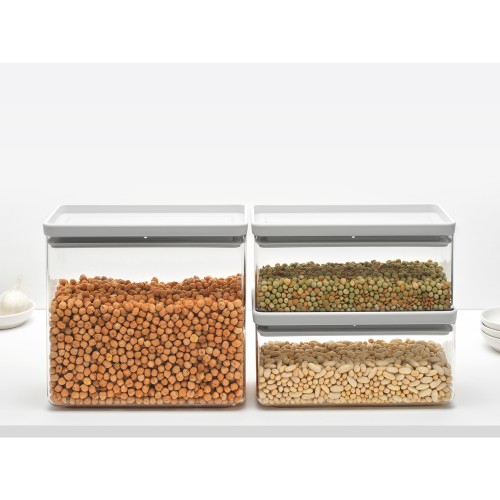 Indai biriems produktams Brabantia TASTY+, šviesiai pilkos sp., 3 vnt.