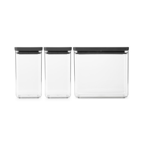 Indai biriems produktams Brabantia TASTY+, tamsiai pilkos sp., 3 vnt.