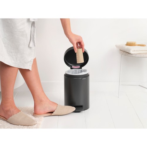 Šiukšlių dėžė Brabantia NEWICON, pilkos sp., 3 l