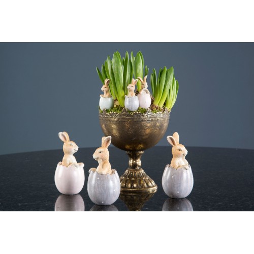 Dekoracija A Lot  Rabbit Friends Egg, 1 vnt., 10 cm