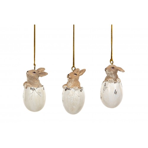 Kabinama dekoracija A Lot Rabbit in Egg, Mix, 1 vnt, 6 cm