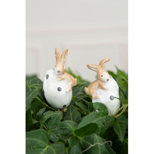 Įsmeigiama dekoracija A Lot Rabbit on Egg, 1 vnt., 5 cm