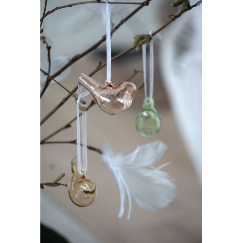 Pakabinama dekoracija A Lot Glass Bird, 1 vnt., 4 cm