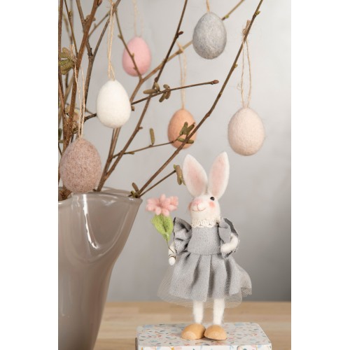 Pakabinama dekoracija A Lot Wool Rabbit, 1 vnt., 14 cm