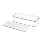 Maisto saugojimo dėžė su dangteliu Interdesign CRISP, skaidrios sp., 40x16x9,7 cm