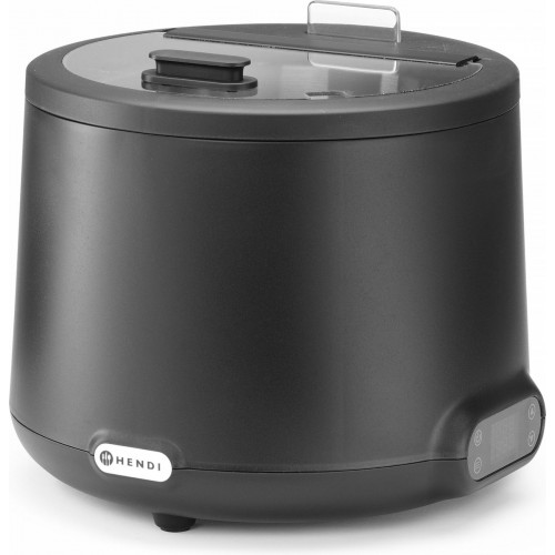 Elektrinis puodas sriubai Hendi UNIQ, juodos sp., 8 l