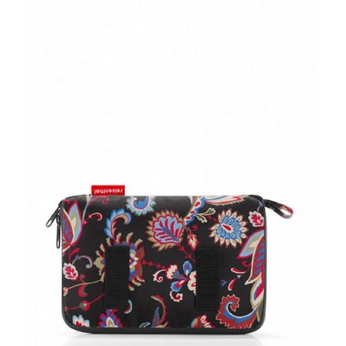 Sudedama kuprinė Reisenthel, MINI MAXI, juoda gėlėta , 14L