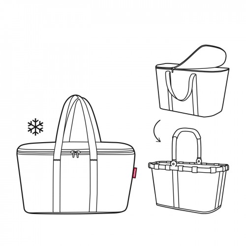 Šaltkrepšis COOLERBAG, raudonos sp., 44.5 x 24.5 x 25 cm, 20 L