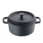 Puodas CAST IRON CASSEROL, lygus, juodas, ketus,. 20cm 0,6l