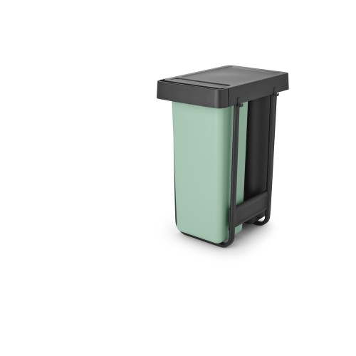 Šiukšlių dėžė Brabantia Sort & Go Dark Grey&Jade, žalia, mont. 2x30 l