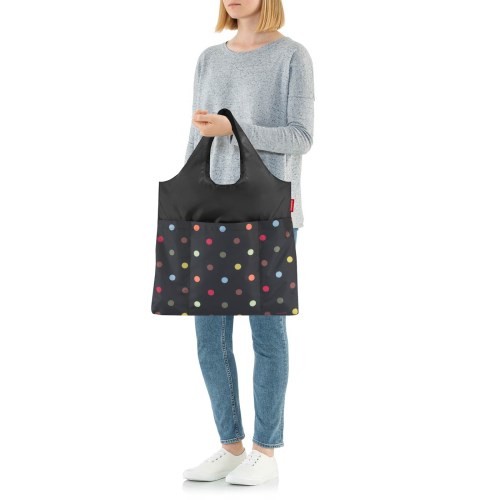 Sudedamas maišelis MINI MAXI SHOPPER PLUS, Dots, 20 L