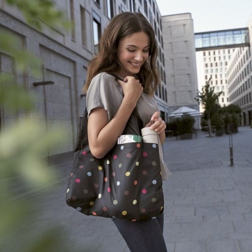 Sudedamas maišelis MINI MAXI SHOPPER PLUS, Dots, 20 L
