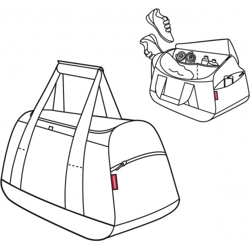 Sportinis krepšys ACTIVITYBAG BAROQUE, rusvos / juodos sp., 35 L