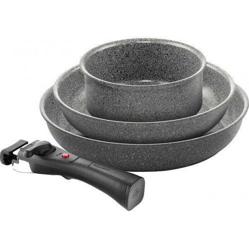 Keptuvių ir puodo rinkinys TORRE 24 cm+28 cm, puodas 16 cm + rankena