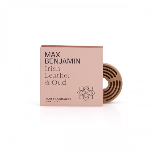 Automobilio kvapo papildymas Irish Leather & Oud, rausvos sp.*