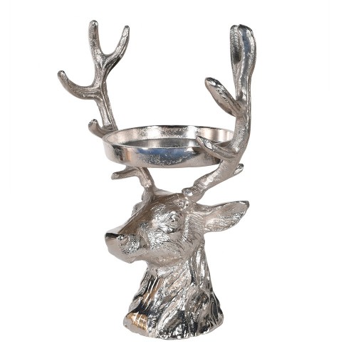 Žvakidė REINDEER C.HOLDER, sidabrinės sp., 28 cm