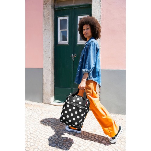 Rankinė-kuprinė ALLROUNDER RHOMBUS, Dots white, 12 L