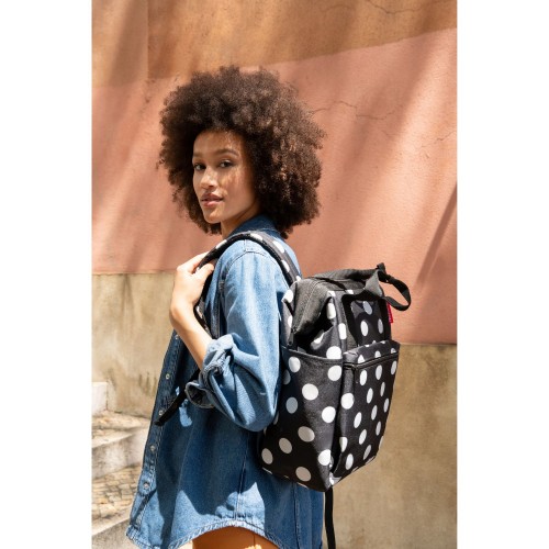 Rankinė-kuprinė ALLROUNDER RHOMBUS, Dots white, 12 L