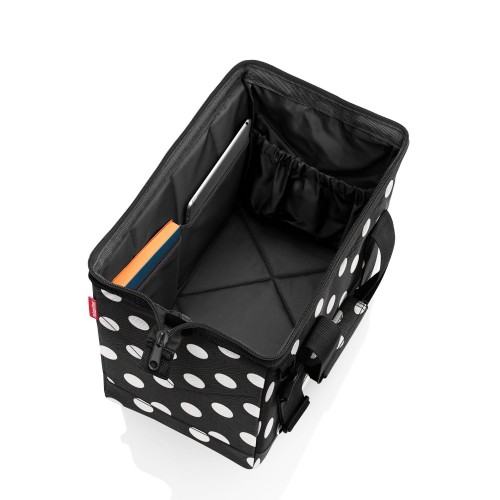 Rankinė ALLROUNDER M, Dots white, 40 x 33.5 x 24 cm, 18 L