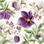 Servetėlės ROSE NOEL, įvairių sp., 33 cm x 33 cm