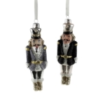 Kalėdinis žaislas NUTCRACKER, juodos / pilkos sp.,15 cm, 1 vnt