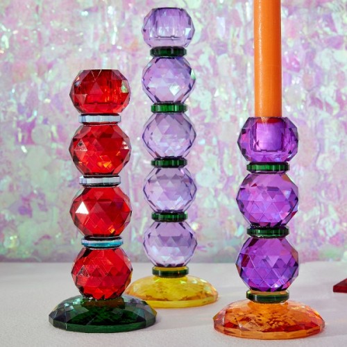 Žvakidė FANCY CRYSTAL, įvairių sp., 27 cm