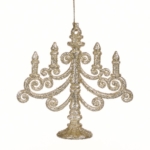 Kalėdinis žaislas CANDLE HOLDER, auksinės sp., 11 cm