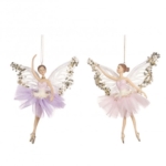 Kalėdinis žaislas balerina, įvairių sp., 17,5 cm, 1 vnt