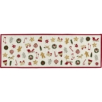 Stalo takelis su kalėdiniais motyvais X-MAS WONDERS, įvairių sp., 32 x 96 cm