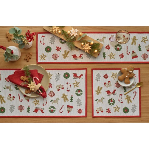 Padėkliukas X-MAS WONDERS, įvairių sp., 32 x 32 cm, 1 vnt