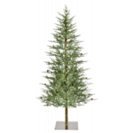 Kalėdinė eglutė su LED girlianda SLIM PINE, žalios sp., 213 cm