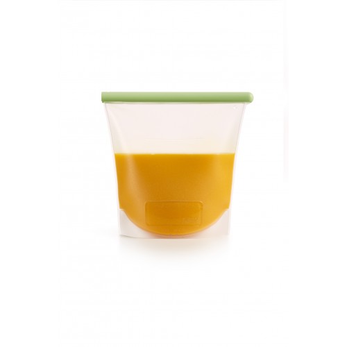 Daugkartinis silikoninis maišelis, plačiu dugnu 1,5 L