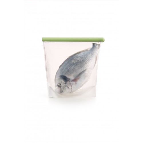 Daugkartinis silikoninis maišelis, plačiu dugnu 1,5 L