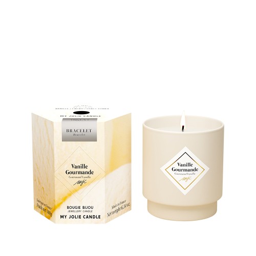 Žvakė-siurprizas VANILLA GOURMET, su sidabrinės sp. apyranke, 180 g