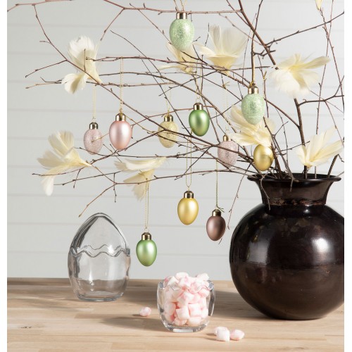 Dekoracija A Lot Egg Glass Pastel, 1 vnt., 4 cm