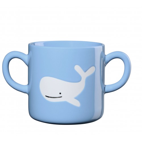 Puodelis Asa BUDDIES whale, mėlynos sp., 250 ml