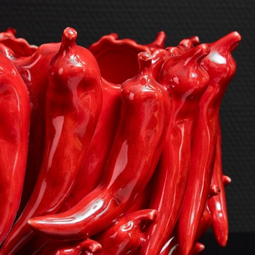 Vaza CHILI, raudonos sp., 25,5 cm