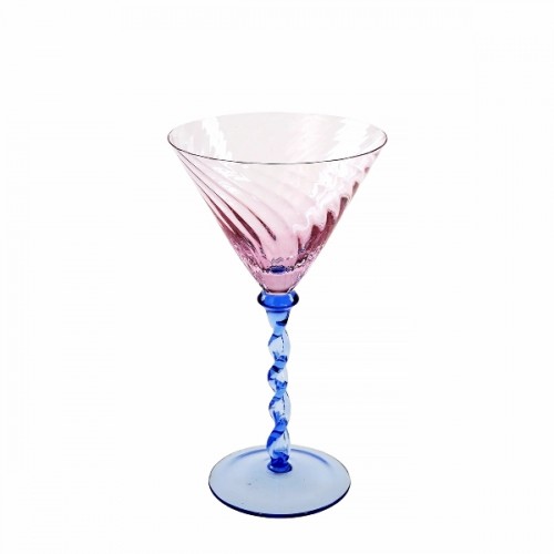 Taurė martini WAVE, rožinės sp.
