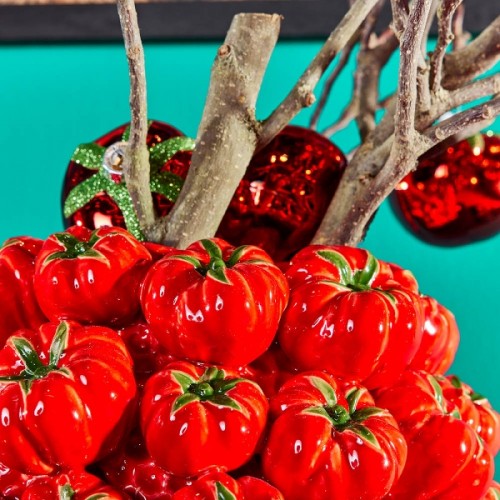 Vaza TOMATO, raudonos sp., 33 cm