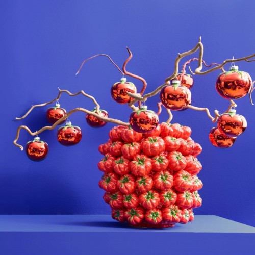 Vaza TOMATO, raudonos sp., 33 cm