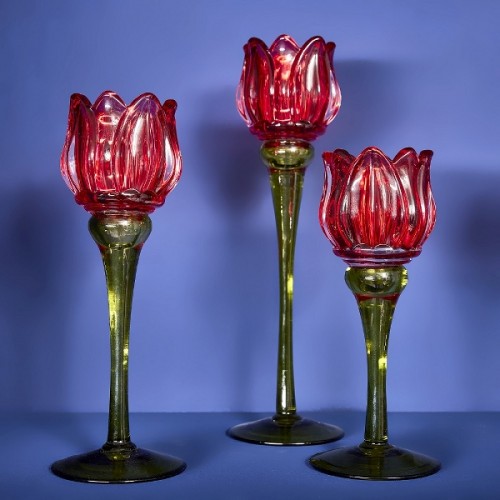 Žvakidė TULIP, raudonos sp., 26 cm